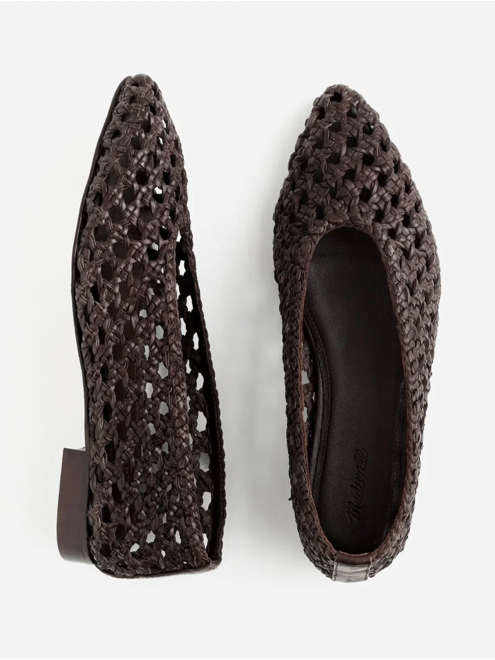 Madewell The Ruth Ballet Flat in Woven Leather